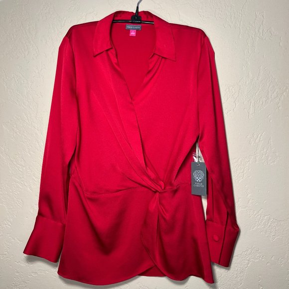 Vince Camuto Tops - ❤️ NWT Vince Camuto Red Blouse Size S